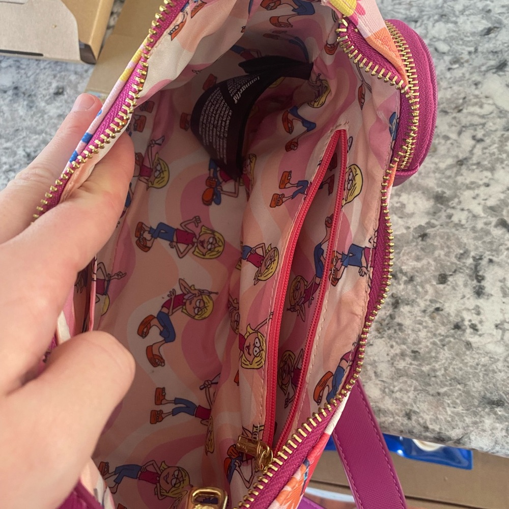 Loungefly Lizzie McGuire Pink Floral Disney Bag - Picture 3 of 4